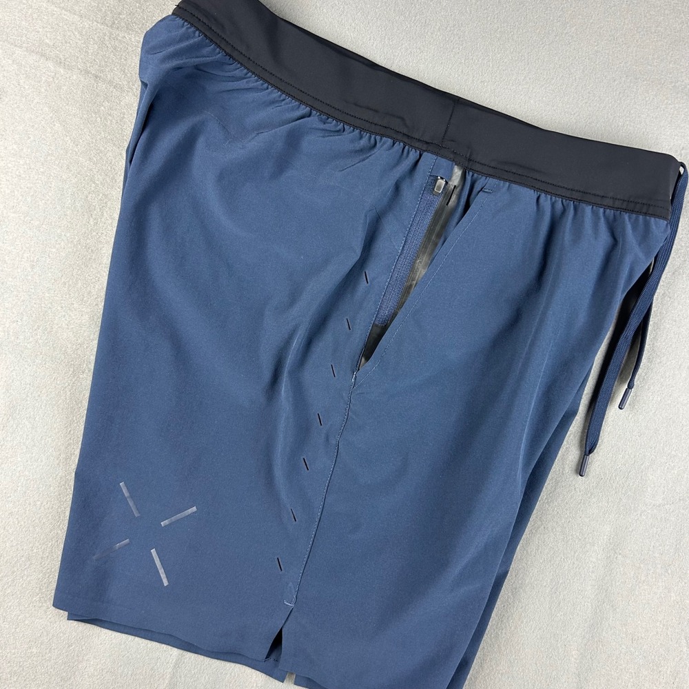 Ten Thousand Interval Shorts Mens Medium Blue 7" Inseam Lined Athletic SH002V2